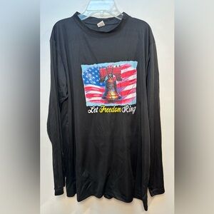 Patriotic Black Long Sleeve Tee